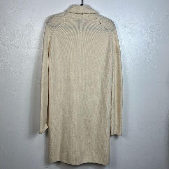 J. CREW Double Breasted Wool Blend Cardigan Coat In Cream Size M - Picture 2 of 11